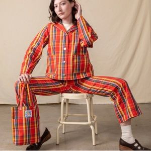 BNWOT Big Bud Press Sailor Jacket, red plaid, Size Medium